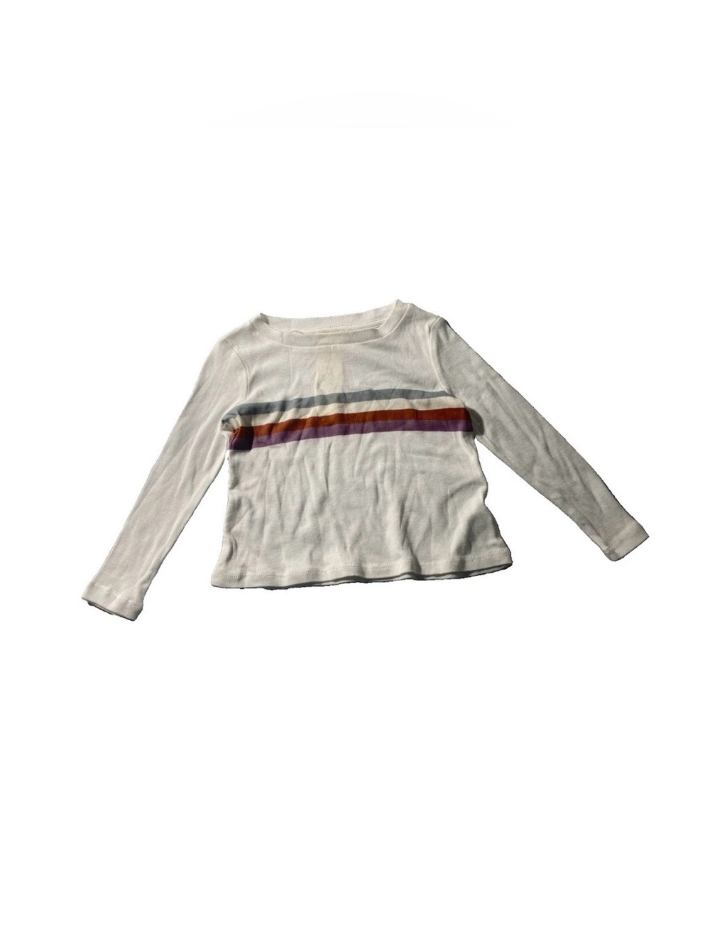 NEW- Toddler Size Copper Key Long Sleeve Tshirt Cotton Modal White